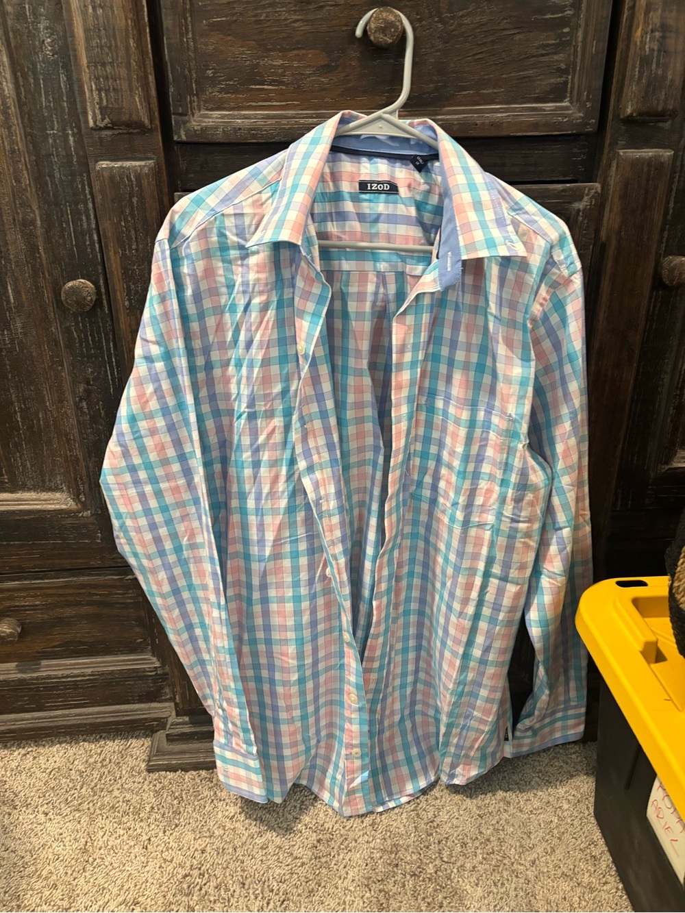 Vineyard Vines Blue and Pink Plaid Button-Down Shirt